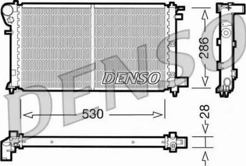 NPS DRM21004 - Radiator, engine cooling autospares.lv