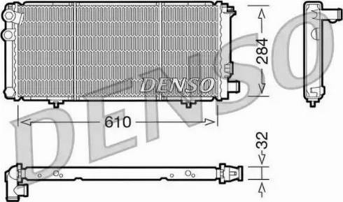 NPS DRM21010 - Radiator, engine cooling autospares.lv