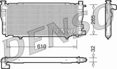 NPS DRM21012 - Radiator, engine cooling autospares.lv