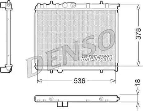 NPS DRM21034 - Radiator, engine cooling autospares.lv