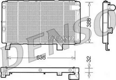 NPS DRM21075 - Radiator, engine cooling autospares.lv