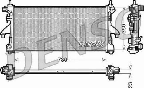 NPS DRM21100 - Radiator, engine cooling autospares.lv