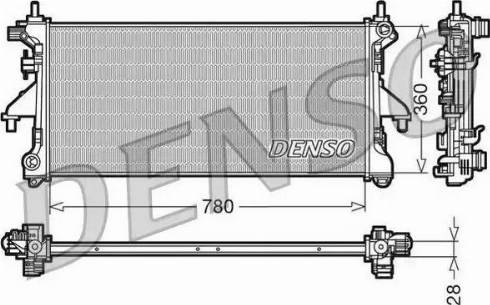 NPS DRM21101 - Radiator, engine cooling autospares.lv