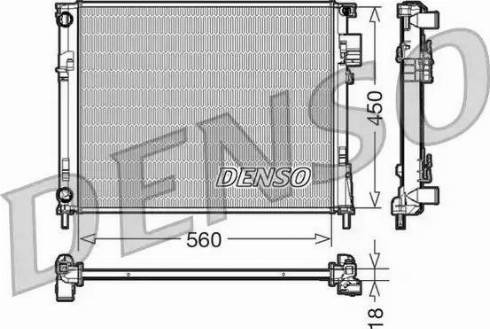 NPS DRM23095 - Radiator, engine cooling autospares.lv