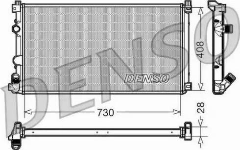 NPS DRM23092 - Radiator, engine cooling autospares.lv