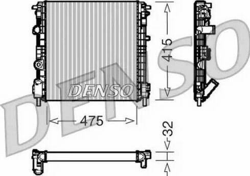 NPS DRM23015 - Radiator, engine cooling autospares.lv