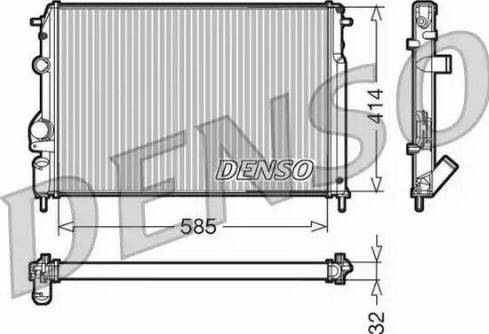 NPS DRM23110 - Radiator, engine cooling autospares.lv