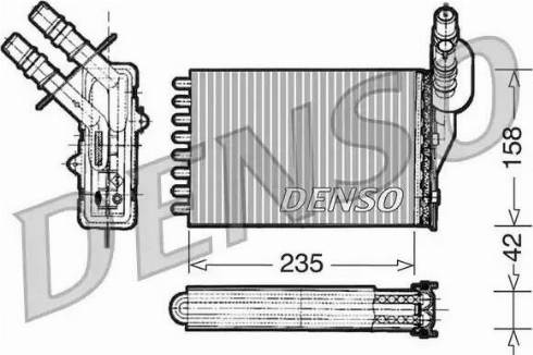 NPS DRR23001 - Heat Exchanger, interior heating autospares.lv