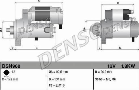 NPS DSN968 - Starter autospares.lv