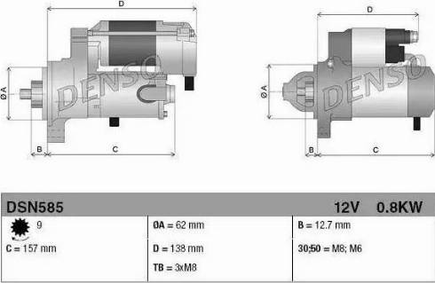 NPS DSN585 - Starter autospares.lv