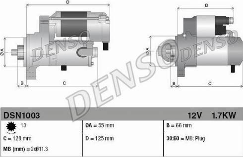 NPS DSN1003 - Starter autospares.lv