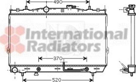 NPS H156I50 - Radiator, engine cooling autospares.lv