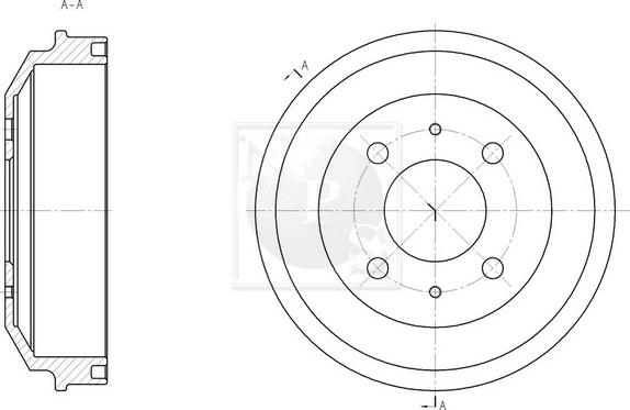 NPS H340I05 - Brake Drum autospares.lv