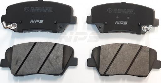 NPS H360I31 - Brake Pad Set, disc brake autospares.lv