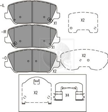 Valeo 671782 - Brake Pad Set, disc brake autospares.lv