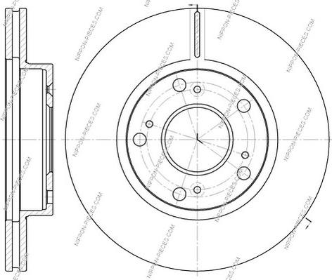 NPS H330A52 - Brake Disc autospares.lv