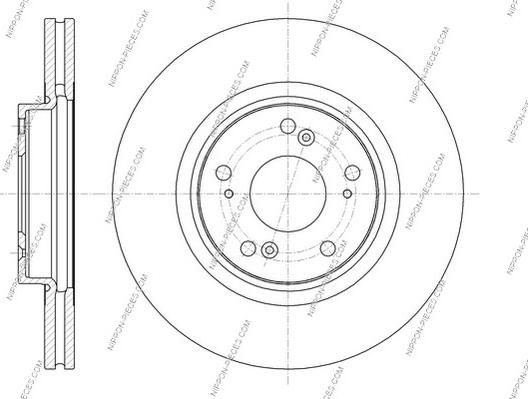 NPS H330A60 - Brake Disc autospares.lv