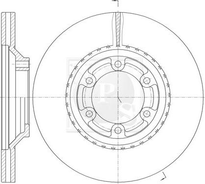 NPS H330I06 - Brake Disc autospares.lv