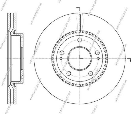 NPS H330I16 - Brake Disc autospares.lv