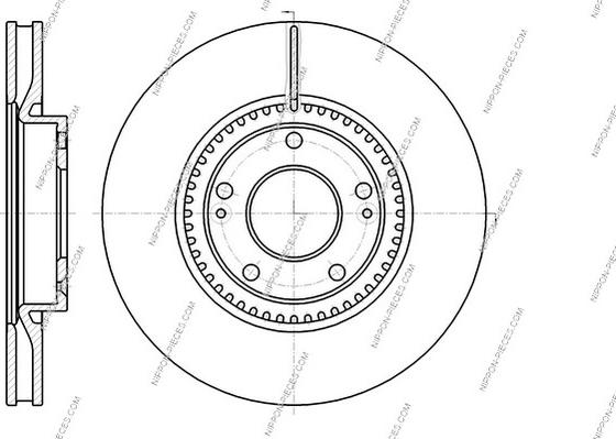 NPS H330I34 - Brake Disc autospares.lv