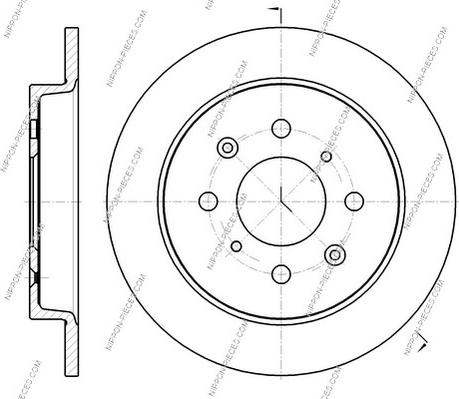 NPS H331A45 - Brake Disc autospares.lv