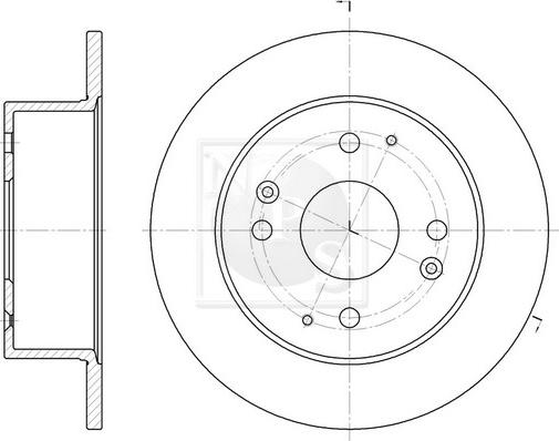 NPS H331A05 - Brake Disc autospares.lv