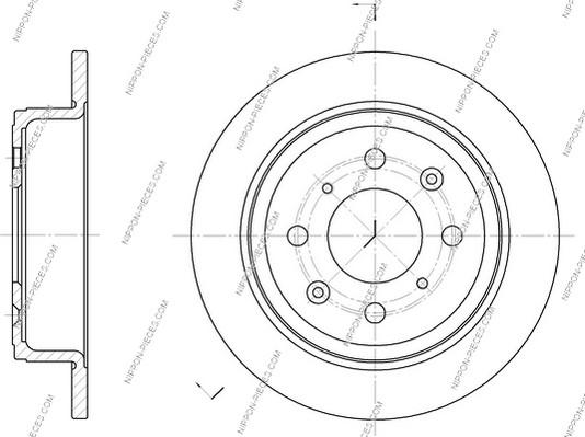 NPS H331A02 - Brake Disc autospares.lv