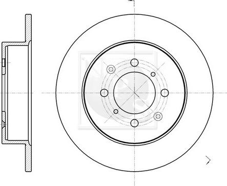 NPS H331A28 - Brake Disc autospares.lv