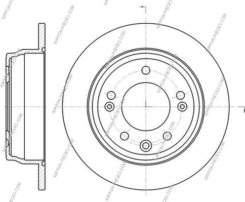 NPS H331I12 - Brake Disc autospares.lv