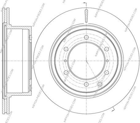 NPS H331I17 - Brake Disc autospares.lv