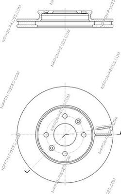 NPS K330A31 - Brake Disc autospares.lv