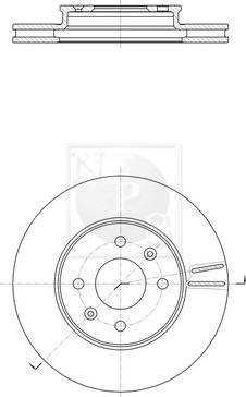 NPS K330A31 - Brake Disc autospares.lv