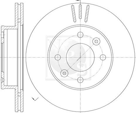 NPS K330A20 - Brake Disc autospares.lv