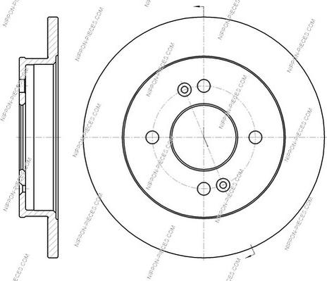 NPS K331A04 - Brake Disc autospares.lv