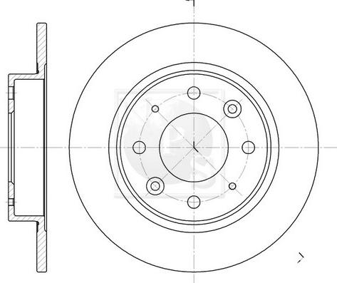 NPS K331A01 - Brake Disc autospares.lv