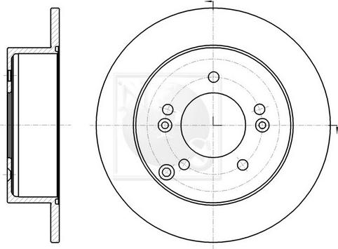 NPS K331A08 - Brake Disc autospares.lv