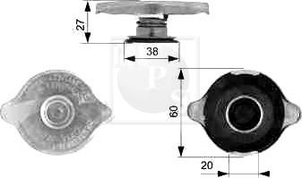 NPS M155I01 - Sealing Cap, radiator autospares.lv