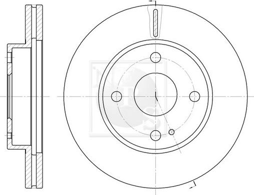 NPS M330A44 - Brake Disc autospares.lv