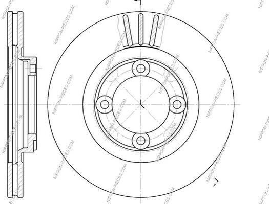 NPS M330A41 - Brake Disc autospares.lv