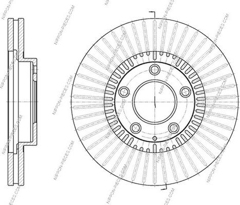 NPS M330A23 - Brake Disc autospares.lv