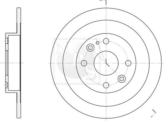 NPS M331A08 - Brake Disc autospares.lv