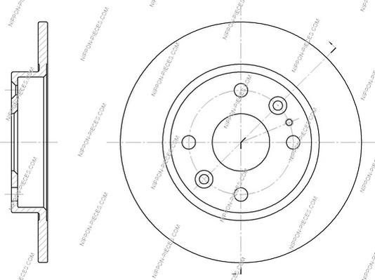 NPS M331A12 - Brake Disc autospares.lv