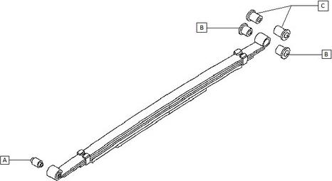 NPS N400N116 - Bush of Control / Trailing Arm autospares.lv