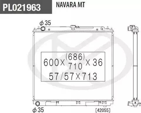 NPS N156N98 - Radiator, engine cooling autospares.lv