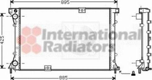 NPS N156N38 - Radiator, engine cooling autospares.lv