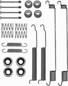 NPS N351N02 - Accessory Kit, brake shoes autospares.lv