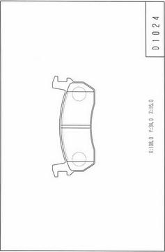 NPS N360N03 - Brake Pad Set, disc brake autospares.lv