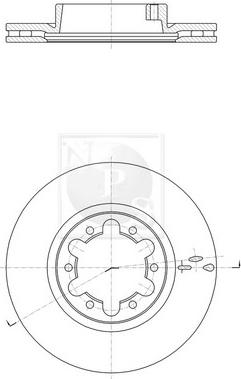 NPS N330N91 - Brake Disc autospares.lv