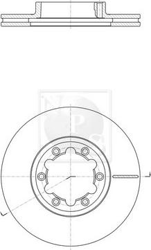 NPS N330N98 - Brake Disc autospares.lv