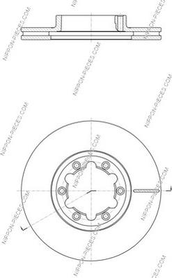 NPS N330N98 - Brake Disc autospares.lv